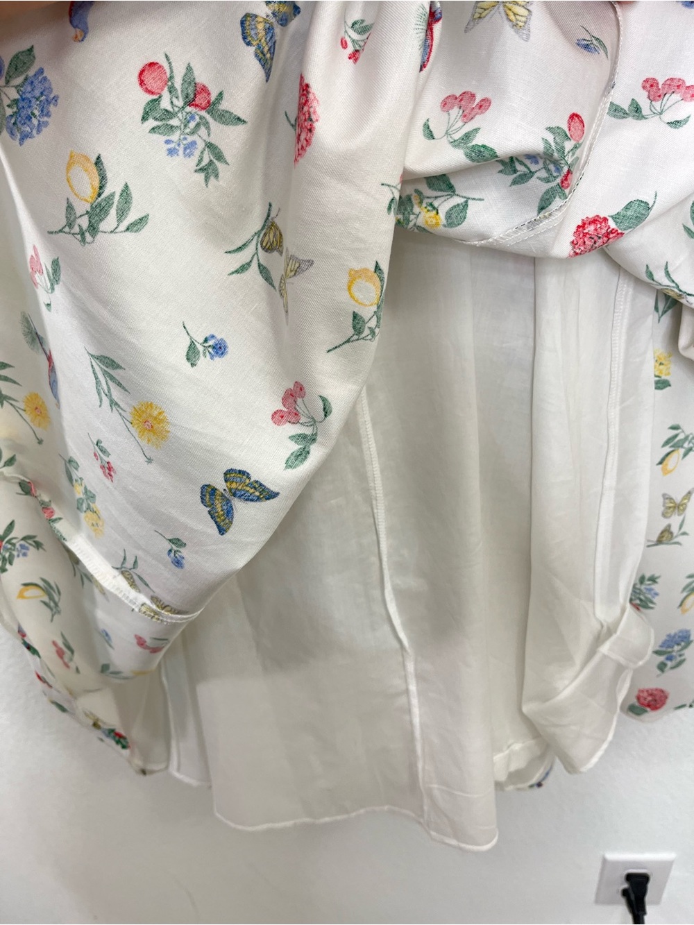 Ann Taylor NWT Buttefly Floral Print Midi‎ Dress size 14 - Picture 10 of 12